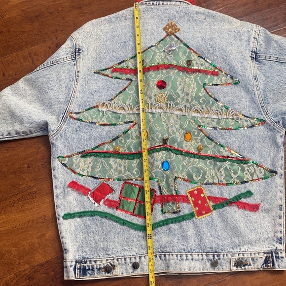 Vintage “Ugly” Christmas Denim Jacket - Picture 16 of 16